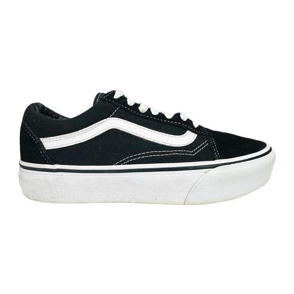 VANS Old Skool Low Top Sneakers - Size 6M/7.5W - Black & White - Picture 1 of 8